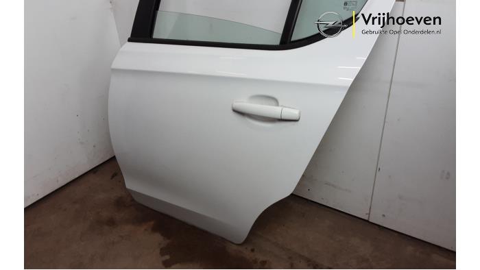 Rear door 4-door, left from a Opel Corsa E 1.4 16V 2016