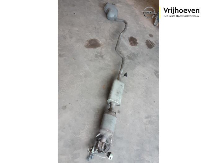 Exhaust central + rear silencer from a Opel Astra K Sports Tourer 1.4 Turbo 16V 2019