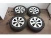Set of wheels + tyres from a Opel Meriva, 2010 / 2017 1.4 16V Ecotec, MPV, Petrol, 1.398cc, 74kW (101pk), FWD, B14XER, 2013-11 / 2017-03 2016