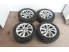 Set of wheels + tyres from a Opel Astra K Sports Tourer, 2015 / 2022 1.0 Turbo 12V, Combi/o, Petrol, 999cc, 77kW (105pk), FWD, B10XFT, 2016-01 / 2022-12, BC8EA; BD8EA; BE8EA; BF8EA 2019