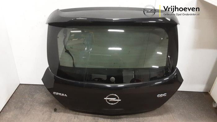 Używane Tylna klapa Opel Corsa D 1.6i OPC 16V Turbo Cena € 50,00 Procedura marży oferowane przez Autodemontage Vrijhoeven B.V.