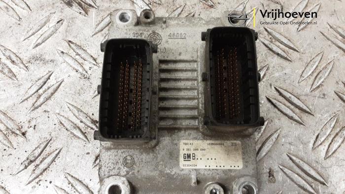 Engine management computer from a Opel Zafira (M75) 2.0 16V Turbo 2006