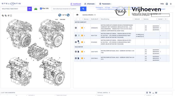 Engine from a Opel Astra J Sports Tourer (PD8/PE8/PF8) 1.4 Turbo 16V 2011