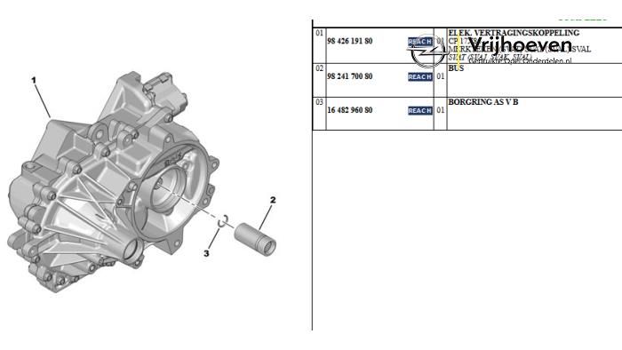 Gebrauchte Getriebe Opel Corsa F (UB/UH/UP) Electric, Corsa-e 50kWh Preis € 500,00 Margenregelung angeboten von Autodemontage Vrijhoeven B.V.