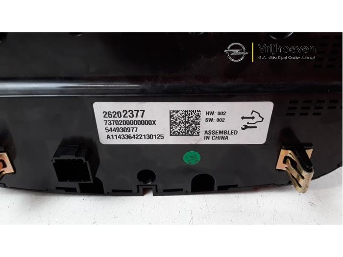 Heater control panel from a Opel Insignia 2.0 CDTI 16V 160 Ecotec 2015