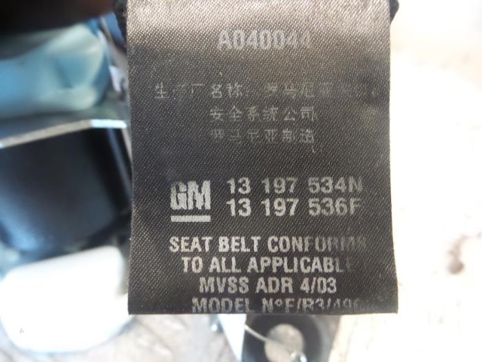 Rear seatbelt, centre from a Opel Vectra C 1.8 16V 2007