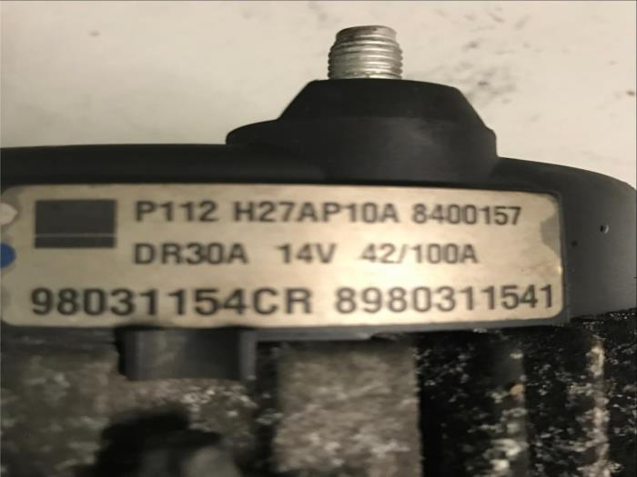 Begagnade Dynamo Opel Zafira (M75) 1.7 CDTi 16V Pris € 90,75 Inklusive moms erbjuds av DeVo Autoparts