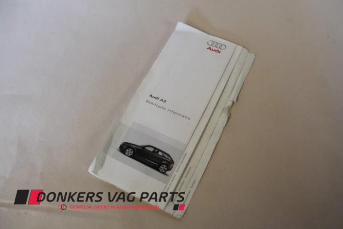 Używane Instrukcja Audi A3 Cena € 5,00 Procedura marży oferowane przez Donkers VAG Parts