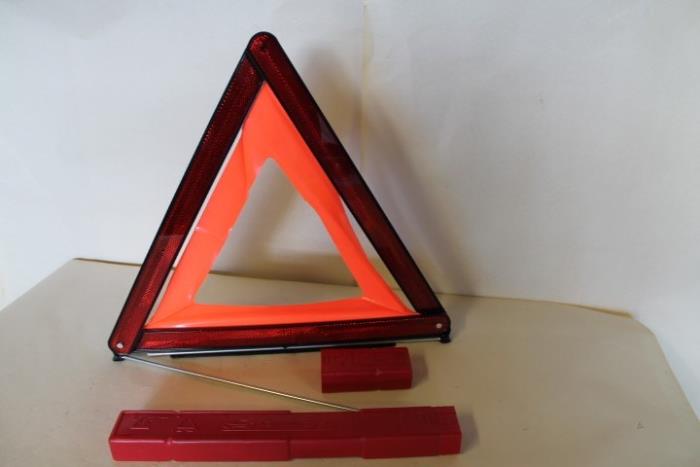 Warning triangle from a Audi A3