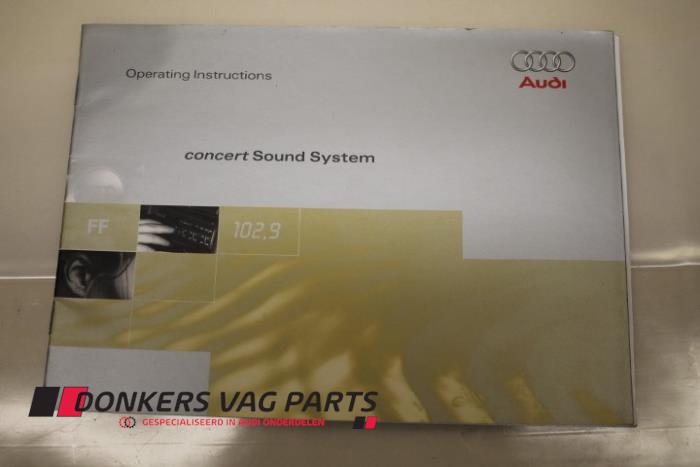 Używane Instrukcja Audi Rózne Cena € 5,00 Procedura marży oferowane przez Donkers VAG Parts