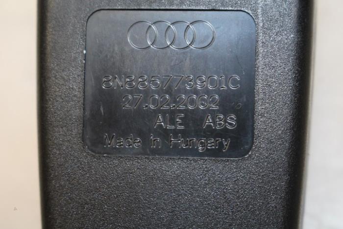 Rear seatbelt buckle, left from a Audi TT
