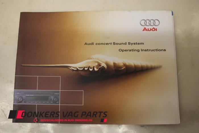 Używane Instrukcja Audi TT Roadster (8N9) 1.8 20V Turbo Cena € 5,00 Procedura marży oferowane przez Donkers VAG Parts