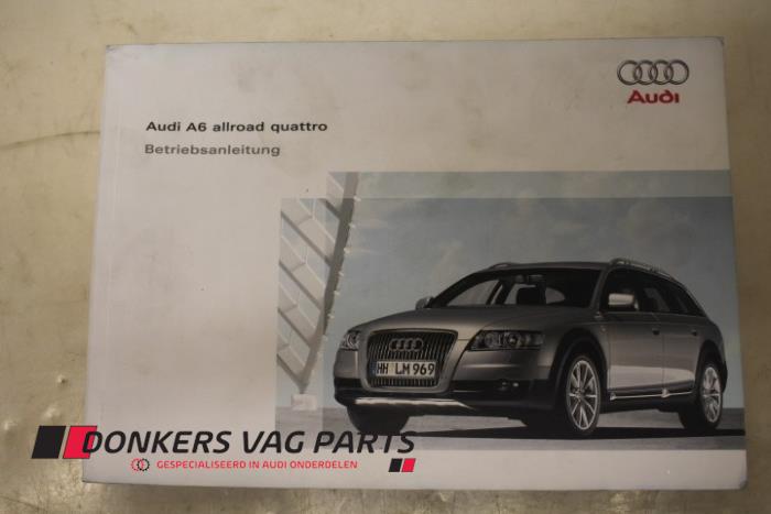 Używane Instrukcja Audi A6 Avant (C6) 3.0 TDI V6 24V Cena € 15,00 Procedura marży oferowane przez Donkers VAG Parts