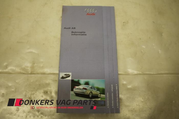 Używane Instrukcja Audi A8 Cena € 5,00 Procedura marży oferowane przez Donkers VAG Parts