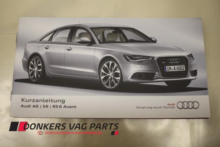 Używane Instrukcja Audi A6 (C7) 3.0 TDI V6 24V Quattro Cena € 5,00 Z VAT oferowane przez Donkers VAG Parts