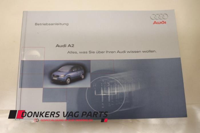 Używane Instrukcja Audi A2 Cena € 20,00 Procedura marży oferowane przez Donkers VAG Parts