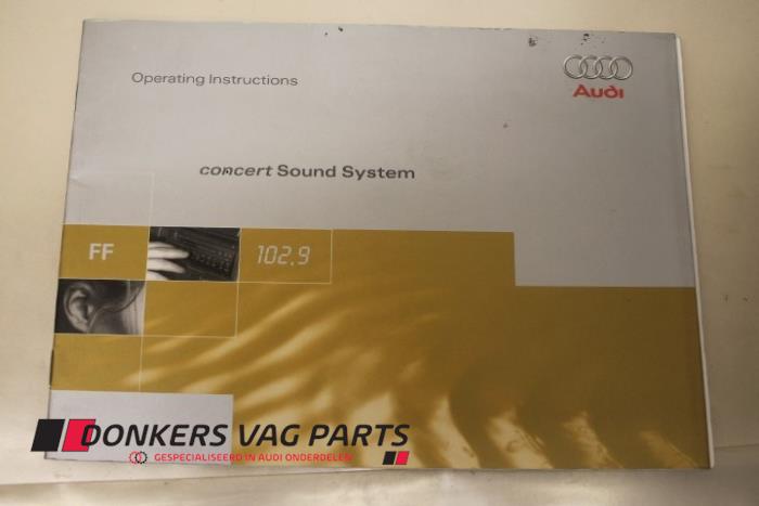 Używane Instrukcja Audi A3 Cena € 5,00 Procedura marży oferowane przez Donkers VAG Parts