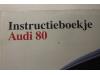 Livret d'instructions d'un Audi 80