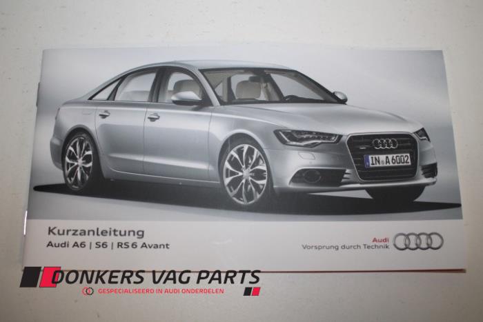 Używane Instrukcja Audi S6 (C7) 4.0 V8 TFSI Cena € 5,00 Z VAT oferowane przez Donkers VAG Parts