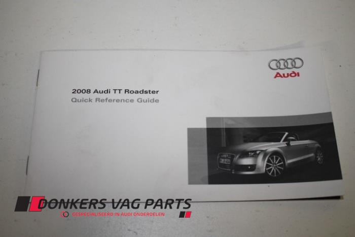 Używane Instrukcja Audi TT Cena € 5,00 Procedura marży oferowane przez Donkers VAG Parts