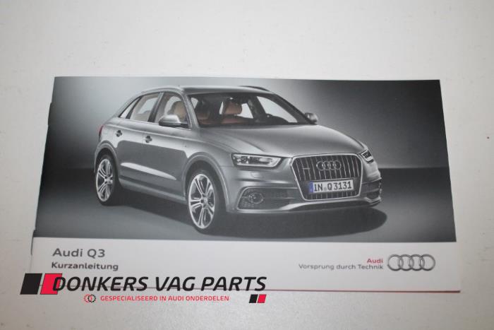 Używane Instrukcja Audi Q3 Cena € 5,00 Procedura marży oferowane przez Donkers VAG Parts
