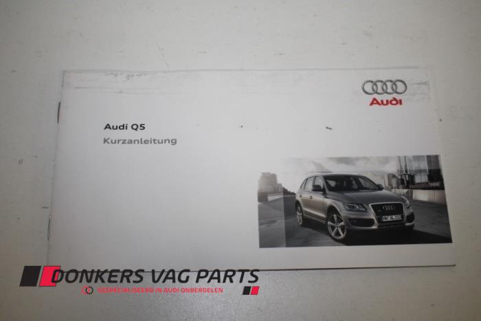 Używane Instrukcja Audi Q5 Cena € 5,00 Procedura marży oferowane przez Donkers VAG Parts
