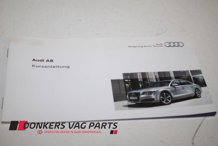 Używane Instrukcja Audi S8 (D3) 5.2 V10 40V Cena € 5,00 Procedura marży oferowane przez Donkers VAG Parts