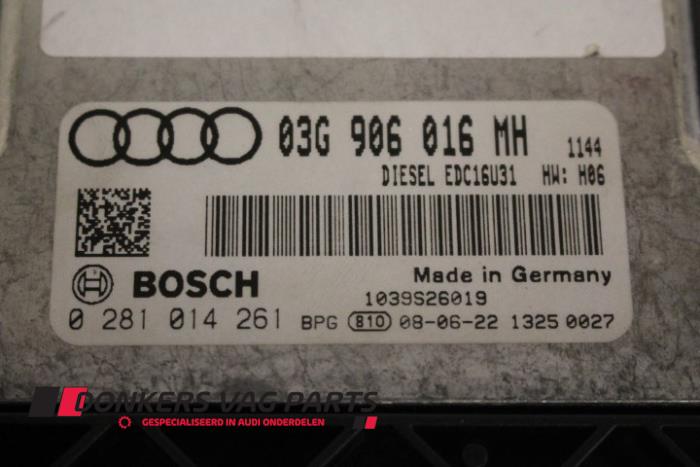 Engine management computer from a Audi A6 (C6) 2.0 TDI 16V 2008