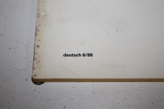 Instruction Booklet from a Audi 80