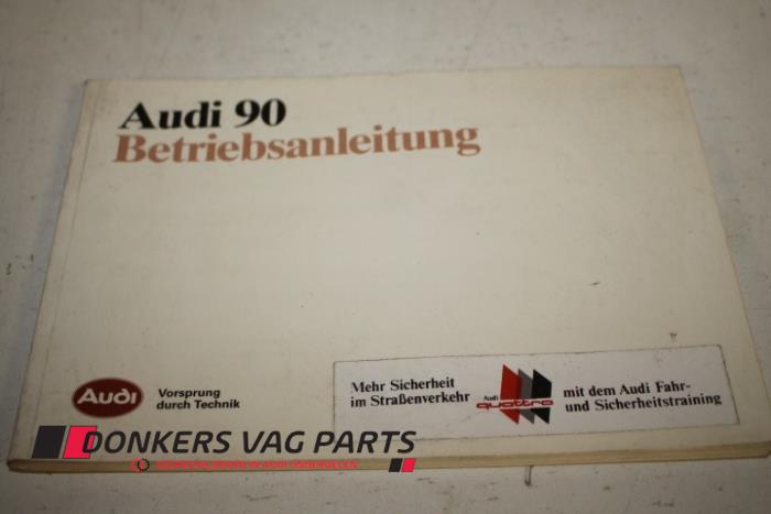 Używane Instrukcja Audi 90 Cena € 20,00 Procedura marży oferowane przez Donkers VAG Parts