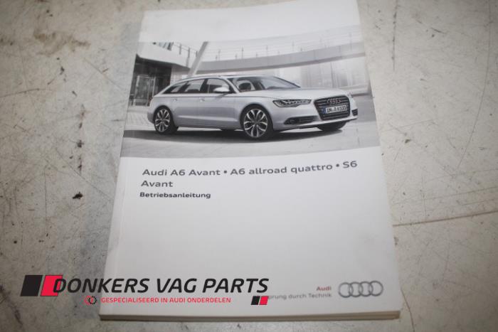 Używane Instrukcja Audi A6 Allroad Quattro (C7) 3.0 TDI V6 24V Cena € 20,00 Z VAT oferowane przez Donkers VAG Parts