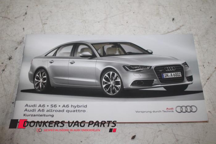 Używane Instrukcja Audi A6 Allroad Quattro (C7) 3.0 TDI V6 24V biturbo Cena € 5,00 Z VAT oferowane przez Donkers VAG Parts