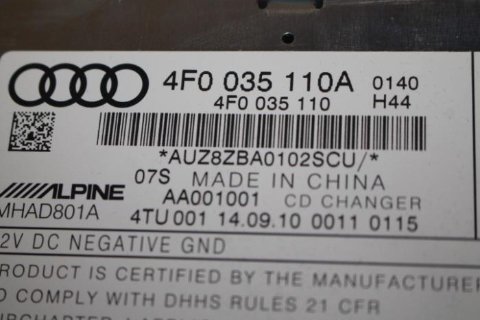 Zmieniarka CD z Audi A6 Avant (C6) 2.0 TDI 16V 2010