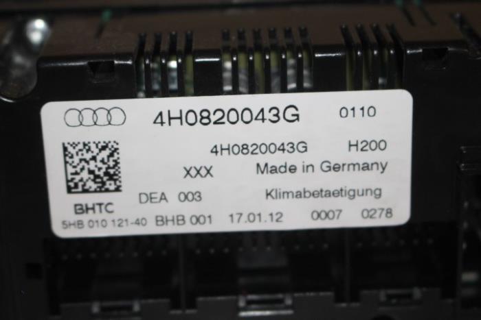 Climatronic Panel van een Audi A8