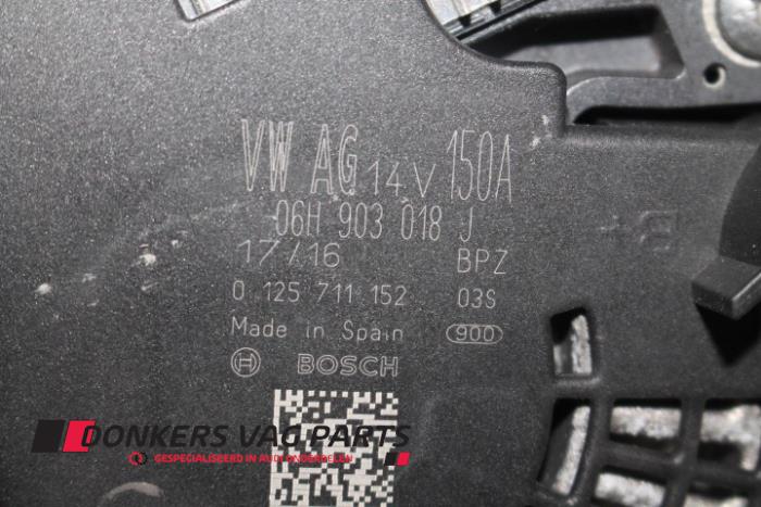 Dynamo van een Audi A5 (8T3) 1.8 TFSI 16V 2016