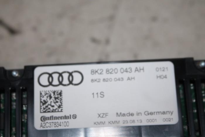 Panneau climatronic d'un Audi A5 2013