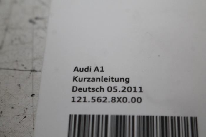 Livret d'instructions d'un Audi A1