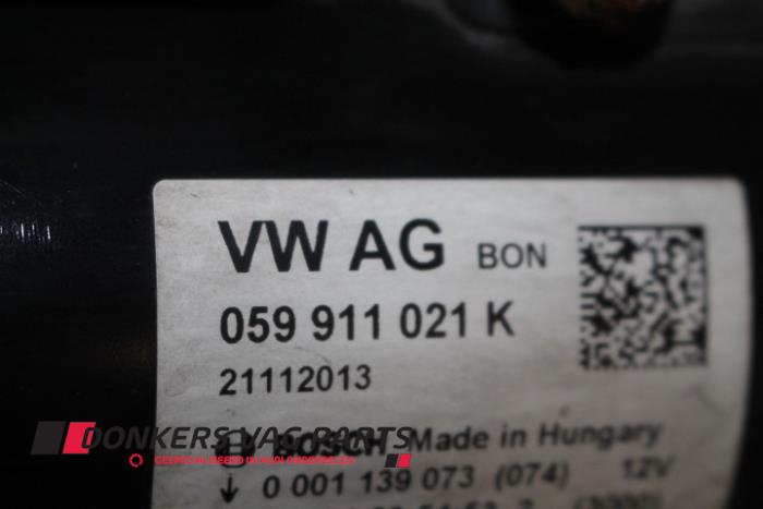 Anlasser van een Audi A5 (8T3) 3.0 TDI V6 24V Quattro 2013