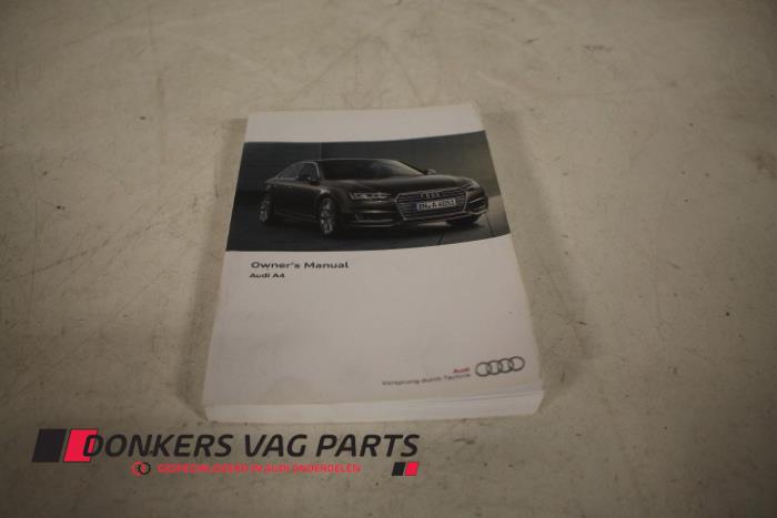 Używane Instrukcja Audi A4 (B9) 2.0 35 TDI 16V Cena € 20,00 Procedura marży oferowane przez Donkers VAG Parts