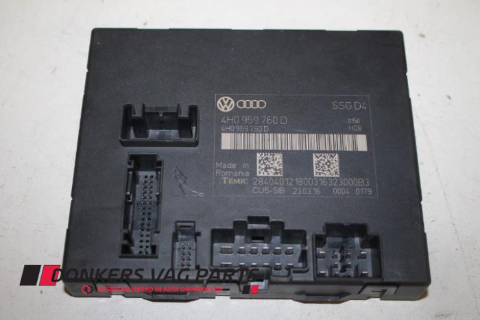 Begagnade Sätesdator Audi S8 (D4) 4.0 Plus V8 TFSI 32V Pris € 150,00 Marginaltabell erbjuds av Donkers VAG Parts