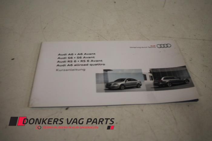 Używane Instrukcja Audi A6 Avant (C6) 2.0 TDI 16V Cena € 5,00 Procedura marży oferowane przez Donkers VAG Parts