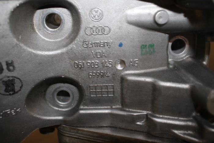 Soporte de filtro de aceite de un Audi A3