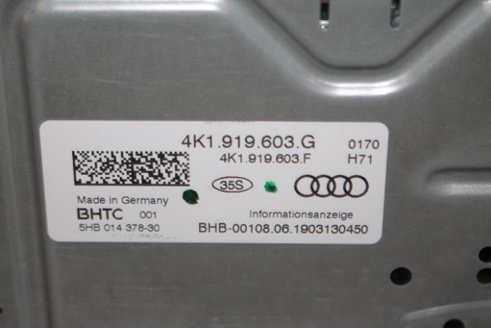 Pantalla interior de un Audi A7 Sportback (4KA) 2.0 16V 45 TFSI Mild Hybrid 2019