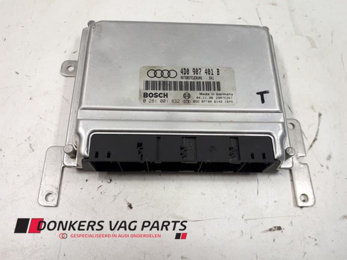 Used Engine management computer Audi A8 (D2) 2.5 TDI V6 24V Quattro Price € 50,00 Margin scheme offered by Donkers VAG Parts