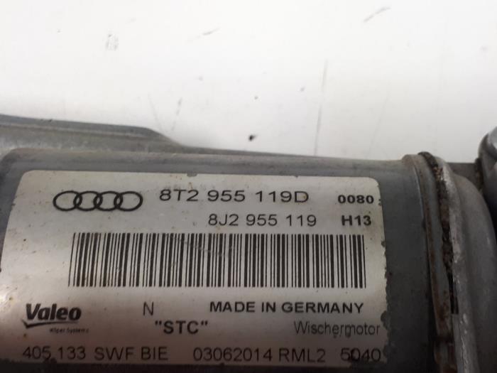 Wiper motor + mechanism from a Audi A5 Sportback (8TA) 2.0 TDI 16V Quattro 2014