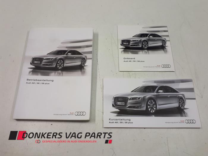 Używane Instrukcja Audi S8 (D4) 4.0 V8 TFSI 32V Cena € 25,00 Procedura marży oferowane przez Donkers VAG Parts