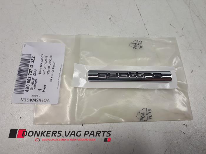 Używane Emblemat Audi Rózne Cena € 30,71 Z VAT oferowane przez Donkers VAG Parts