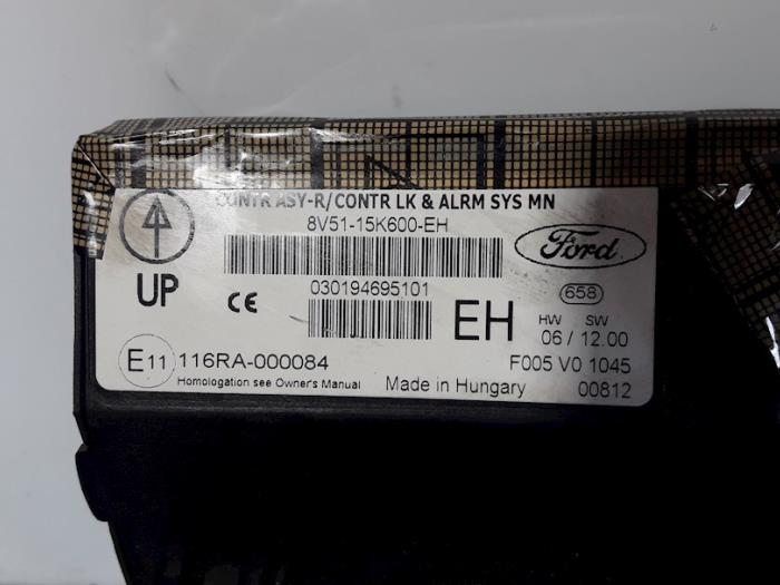 Alarm module from a Ford Fiesta 6 (JA8) 1.4 TDCi 2010