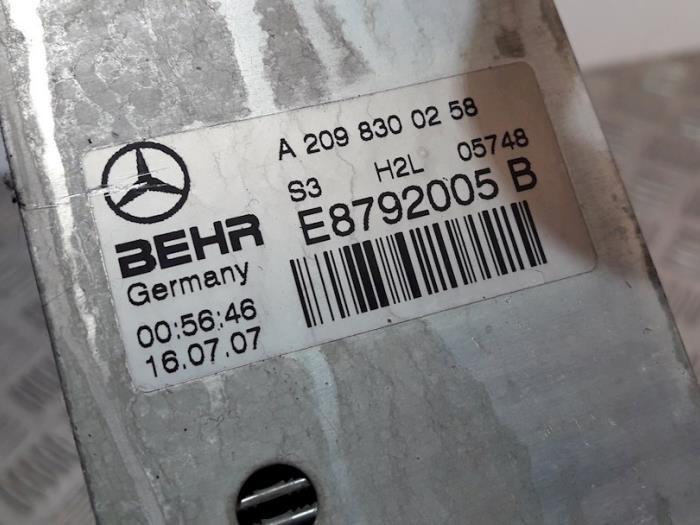 Chlodnica klimatyzacji z Mercedes-Benz CLK (W209) 1.8 200 K 16V 2007