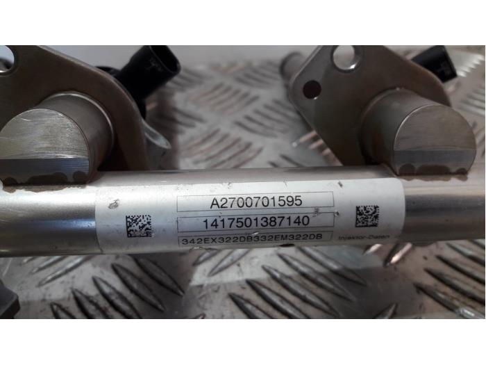 Fuel injector nozzle from a Mercedes-Benz A (W176) 1.6 A-200 16V 2014